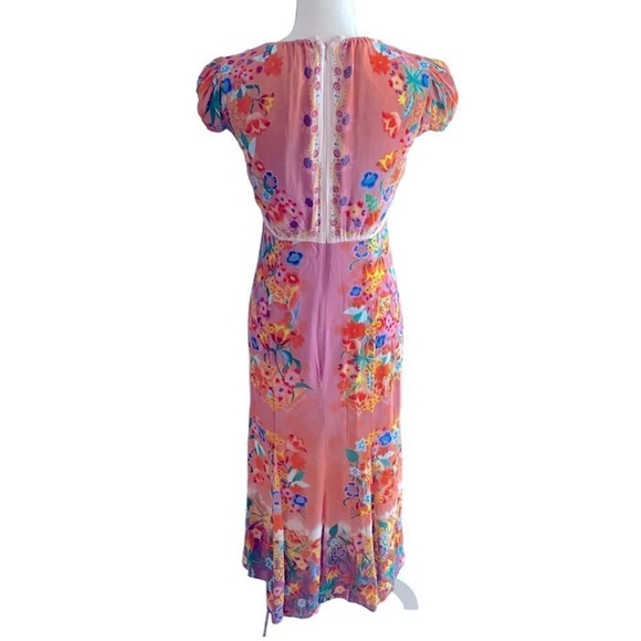 SALONI Sienna floral dress size 6. - Picture 11 of 12